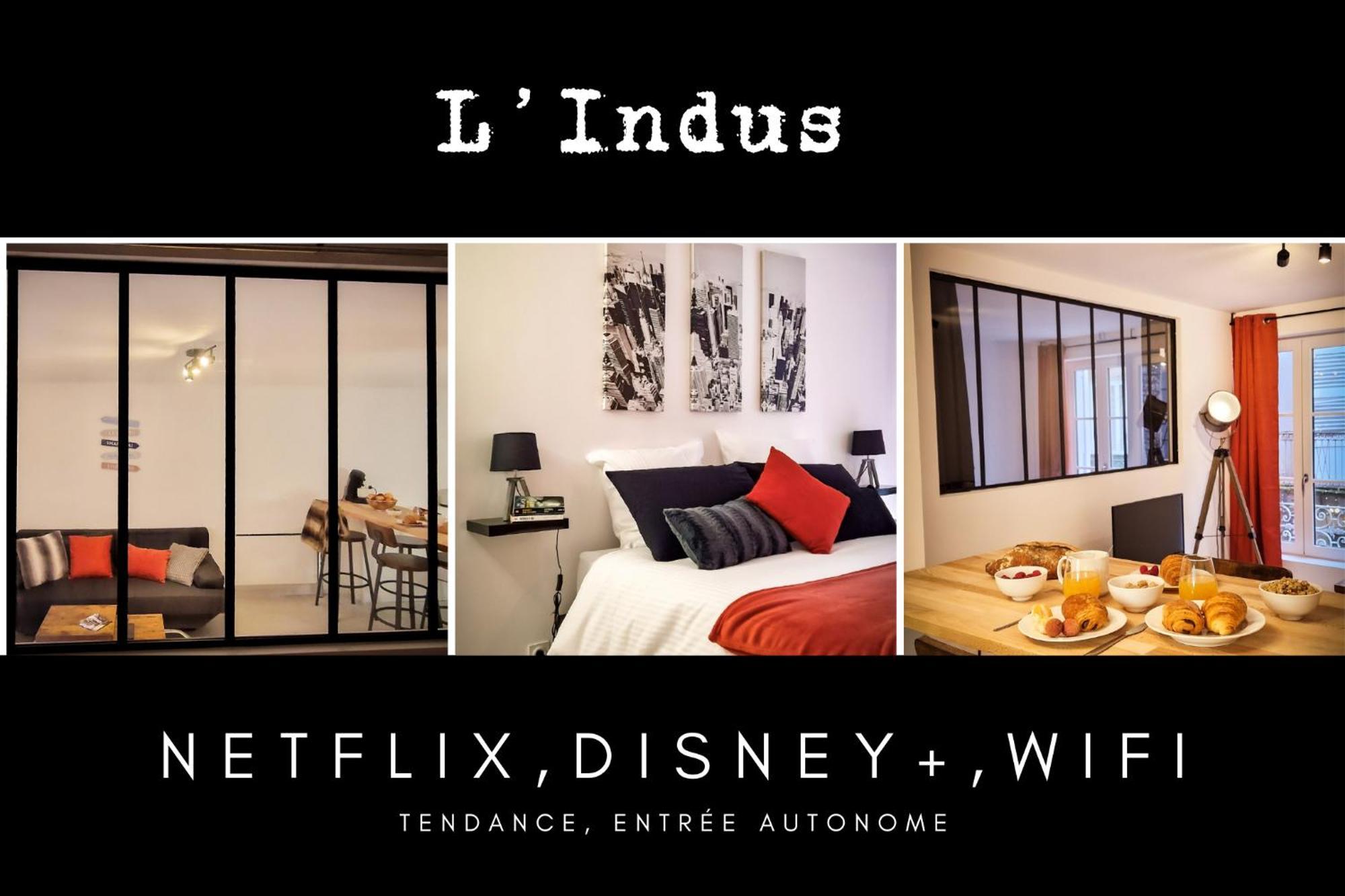 L'Indus 3 Etoiles Wifi, Netflix, Disney, Coeur De Bastide Villefranche-de-Rouergue Zewnętrze zdjęcie